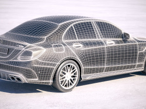 Mercedes-Benz C63 S AMG Sedan 2019 3D Модель