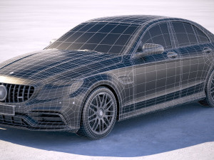 Mercedes-Benz C63 S AMG Sedan 2019 3D Модель