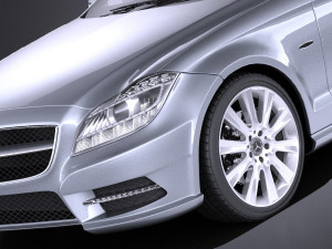 Mercedes-Benz CLS Shooting Brake 2013 vray 3Dモデル