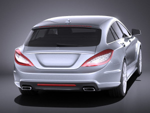 Mercedes-Benz CLS Shooting Brake 2013 vray 3Dモデル