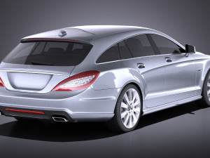 Mercedes-Benz CLS Shooting Brake 2013 vray 3Dモデル