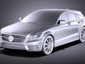 Mercedes-Benz CLS Shooting Brake 2013 vray 3Dモデル