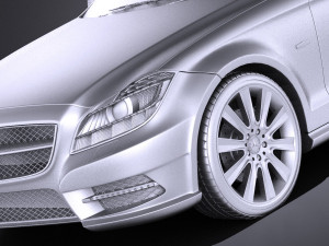 Mercedes-Benz CLS Shooting Brake 2013 vray 3Dモデル