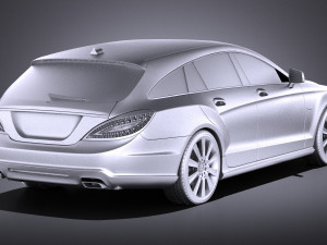 Mercedes-Benz CLS Shooting Brake 2013 vray 3Dモデル