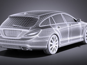 Mercedes-Benz CLS Shooting Brake 2013 vray 3Dモデル
