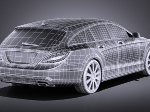 Mercedes-Benz CLS Shooting Brake 2013 vray 3Dモデル