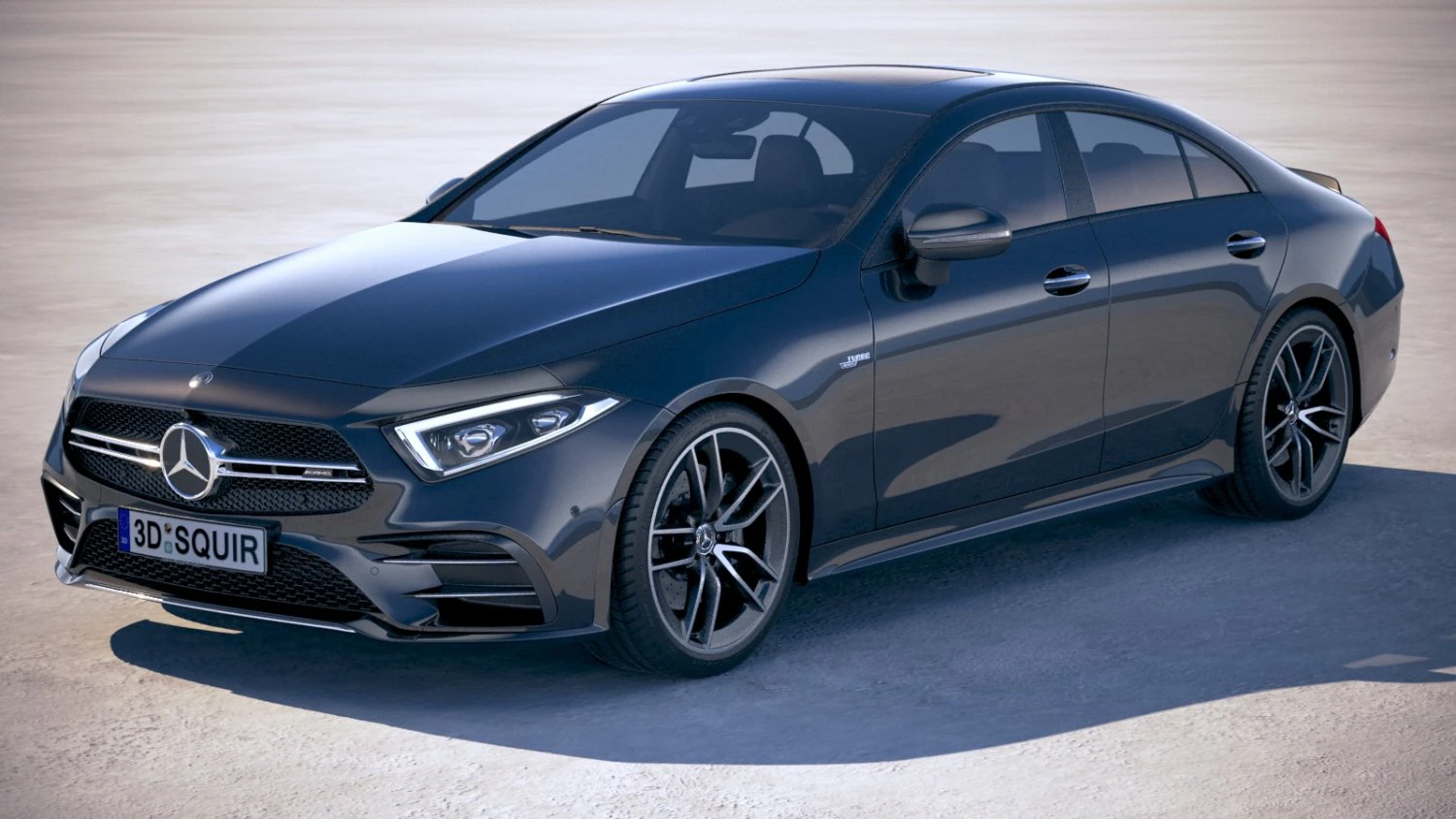 Mercedes-Benz CLS 53 AMG 2019 3D Model .c4d .max .obj .3ds .fbx .stl .blend