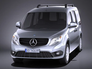 Mercedes-Benz Citan 2013 vray 3D Model
