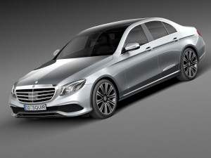 Mercedes-Benz E-class 2017 Mentalray Modelo 3D