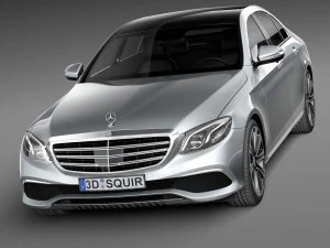 Mercedes-Benz E-class 2017 Mentalray 3D Model