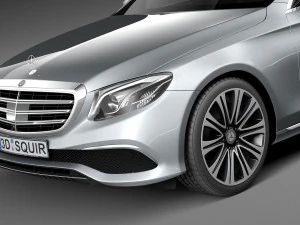 Mercedes-Benz E-class 2017 Mentalray 3D Model