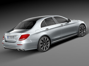 Mercedes-Benz E-class 2017 Mentalray 3Dモデル