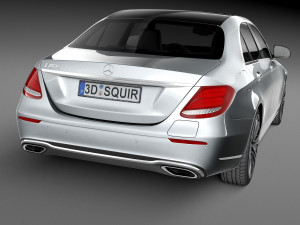 Mercedes-Benz E-class 2017 Mentalray 3Dモデル