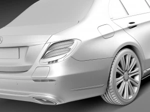 Mercedes-Benz E-class 2017 Mentalray 3D Model