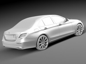 Mercedes-Benz E-class 2017 Mentalray 3Dモデル
