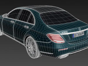 Mercedes-Benz E-class 2017 Mentalray 3D Model