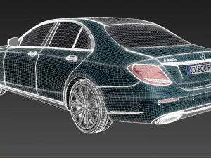 Mercedes-Benz E-class 2017 Mentalray 3D Model
