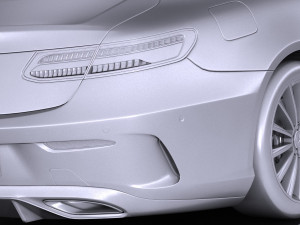 Mercedes-Benz E-class Coupe 2017 Modelo 3D
