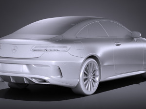 Mercedes-Benz E-class Coupe 2017 Modelo 3D