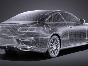 Mercedes-Benz E-class Coupe 2017 Modelo 3D
