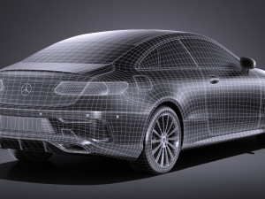 Mercedes-Benz E-class Coupe 2017 Modelo 3D