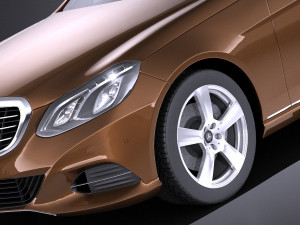 Mercedes-Benz E-class Sedan 2015 vray 3D मॉडल
