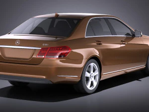 Mercedes-Benz E-class Sedan 2015 vray 3D Model
