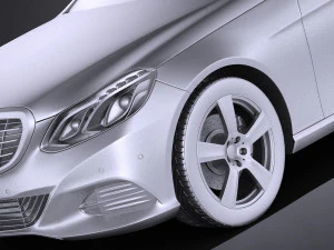 Mercedes-Benz E-class Sedan 2015 vray 3D Model