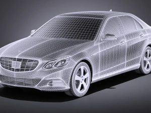 Mercedes-Benz E-class Sedan 2015 vray 3D Model