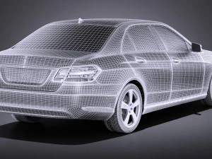Mercedes-Benz E-class Sedan 2015 vray 3D Model