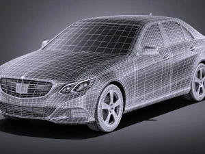 Mercedes-Benz E-class Sedan 2015 vray 3D Model
