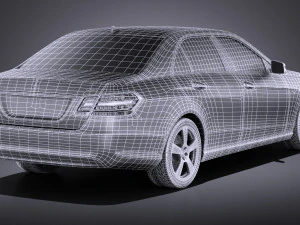 Mercedes-Benz E-class Sedan 2015 vray 3D Model