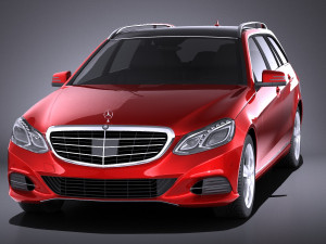Mercedes-Benz E-class Estate 2015 vray Modello 3D