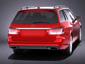 Mercedes-Benz E-class Estate 2015 vray Modello 3D