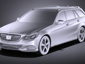 Mercedes-Benz E-class Estate 2015 vray Modello 3D
