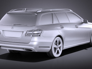 Mercedes-Benz E-class Estate 2015 vray Modello 3D