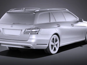 Mercedes-Benz E-class Estate 2015 vray 3D Model