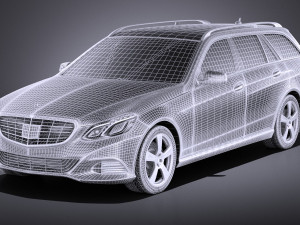 Mercedes-Benz E-class Estate 2015 vray Modello 3D