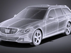 Mercedes-Benz E-class Estate 2015 vray 3D Model