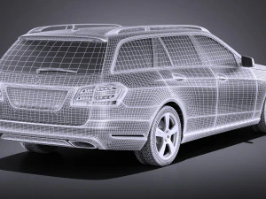 Mercedes-Benz E-class Estate 2015 vray 3D Model