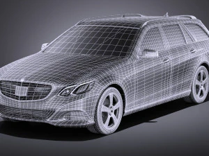 Mercedes-Benz E-class Estate 2015 vray 3D Model