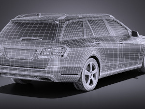 Mercedes-Benz E-class Estate 2015 vray Modello 3D
