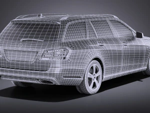 Mercedes-Benz E-class Estate 2015 vray 3D Model
