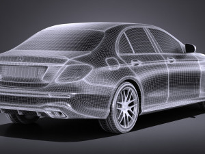 Mercedes-Benz E63 AMG 2017 Modelo 3D