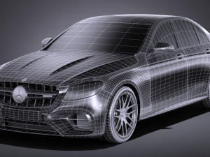 Mercedes-Benz E63 AMG 2017 Modelo 3D