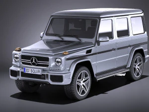 Mercedes-Benz G63 AMG 2015 vray 3D Model