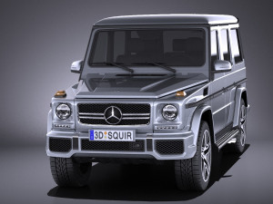 Mercedes-Benz G63 AMG 2015 vray 3D-Modell