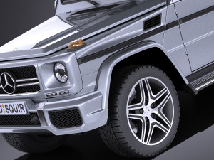 Mercedes-Benz G63 AMG 2015 vray 3D-Modell