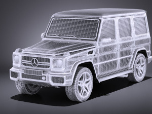 Mercedes-Benz G63 AMG 2015 vray 3D-Modell