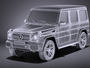 Mercedes-Benz G63 AMG 2015 vray 3D-Modell